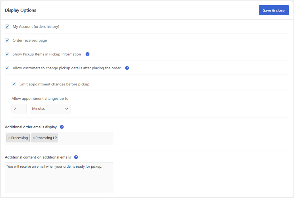 How to Configure Display Options - zorem Docs