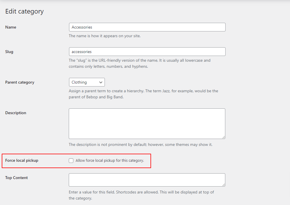 How to Set Up Force Local Pickup - zorem Docs