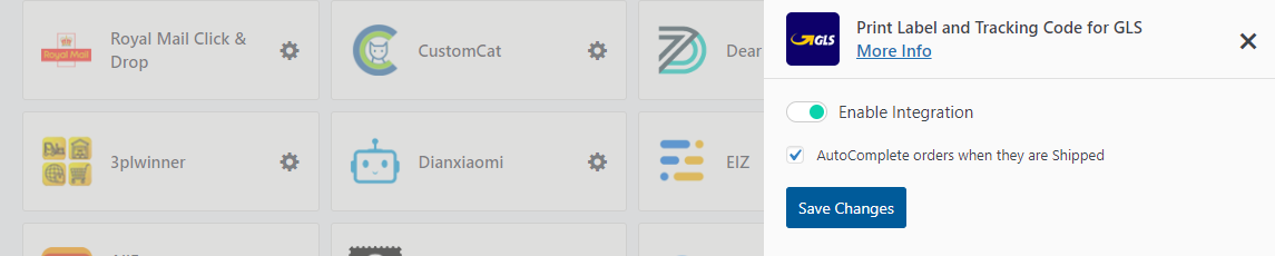 Print Label and Tracking Code for GLS - zorem Docs