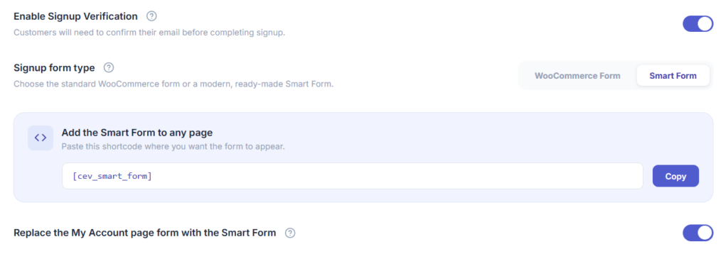 How to enable Smart Form? - zorem Docs